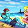 Beach Friends Commish Part 1 (by LittleTigressDA)