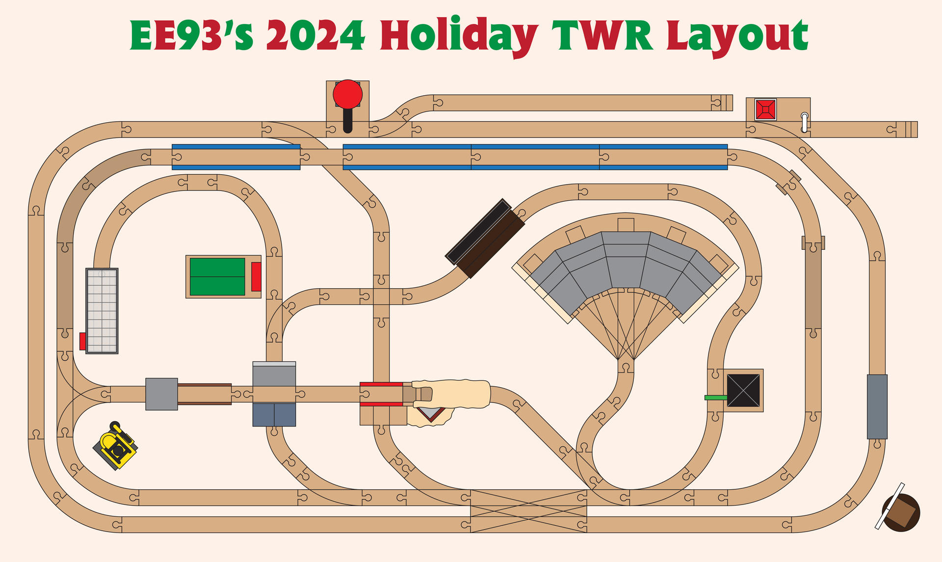 Wood Train Layout Wooden Railway Table Layout (EnterprisingEngine93) by miipack603 on ...
