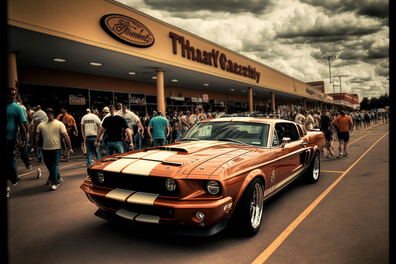 d3cr3t terracotta Ford Shelby GT500 in the middle by MAIDArt on DeviantArt
