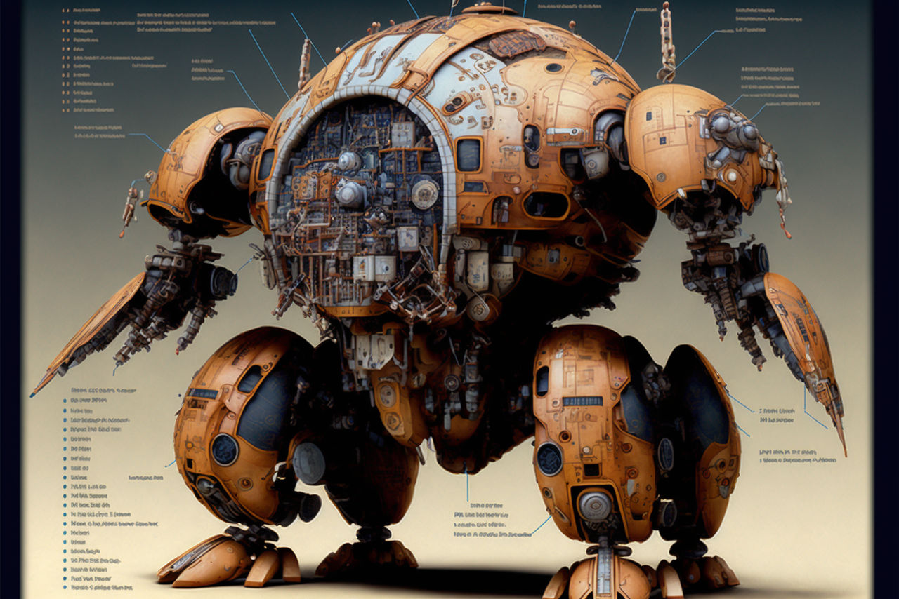 d3cr3t Inside diagram of massive tachikoma Mech Wa by MAIDArt on DeviantArt