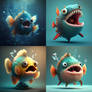Cute Fish Monster 071
