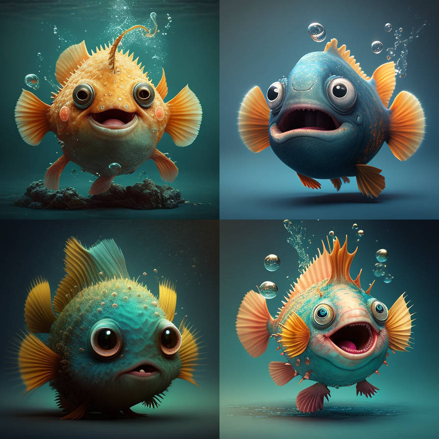 Cute Fish Monster 075 by PixelEditions on DeviantArt