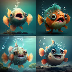 Cute Fish Monster 125