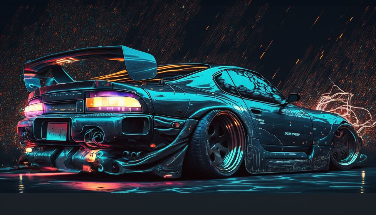 d3cr3t 1997 Toyota Supra with carbon fiber accents by MAIDArt on DeviantArt