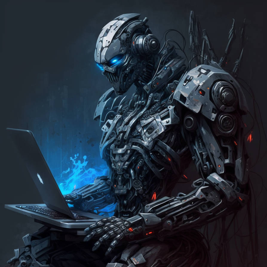 D3cr3t Robot Making Gaming Software Black Grey And by MAIDArt on DeviantArt