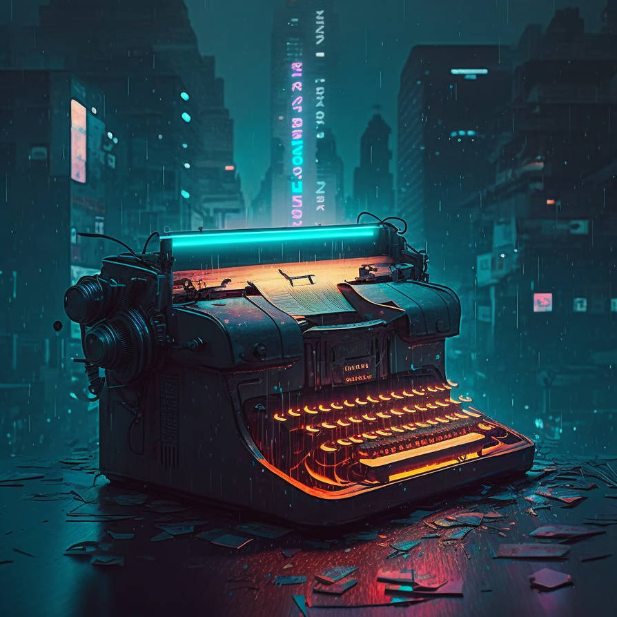 d3cr3t Blade Runner-inspired artwork IBM Selectric by MAIDArt on DeviantArt