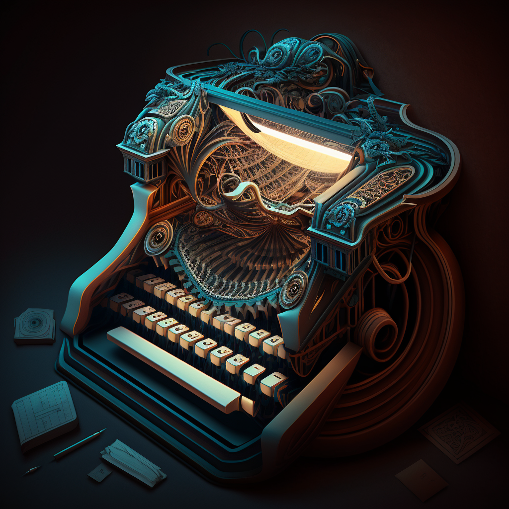 d3cr3t Escher-inspired artwork Remington typewrite by MAIDArt on DeviantArt