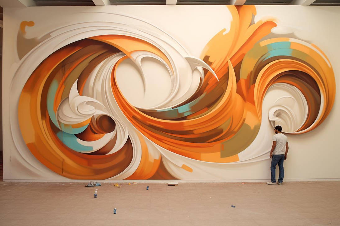 d3cr3t Large wall painted byt golden ratio graffit by MAIDArt on DeviantArt