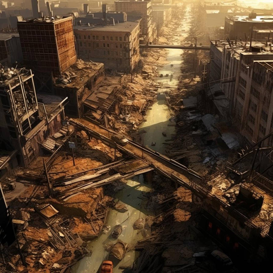 d3cr3t Industrial City aerial view sewers streets by MAIDArt on DeviantArt