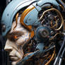 d3cr3t Electronic system in humanoid head cyborg m