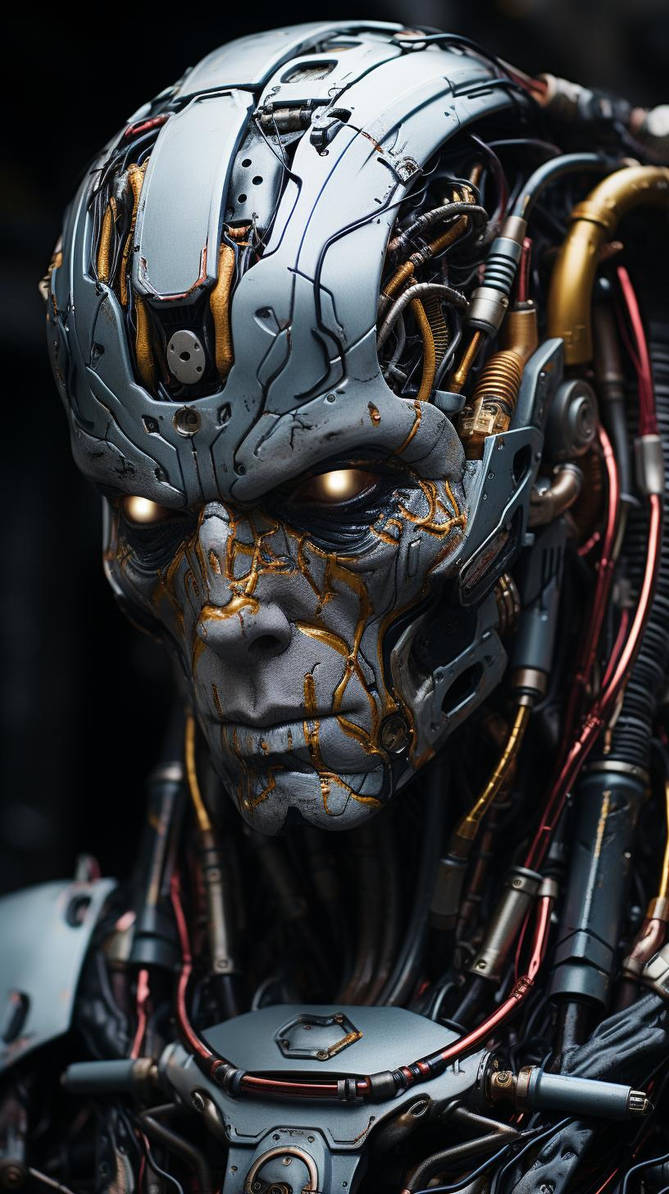 d3cr3t Electronic system in humanoid head cyborg m by MAIDArt on DeviantArt