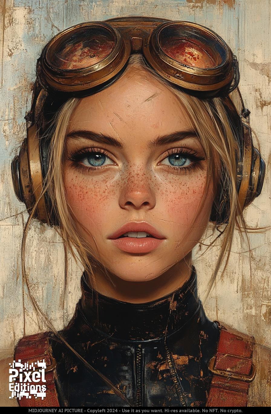 Atompunk girl by PixelEditions on DeviantArt