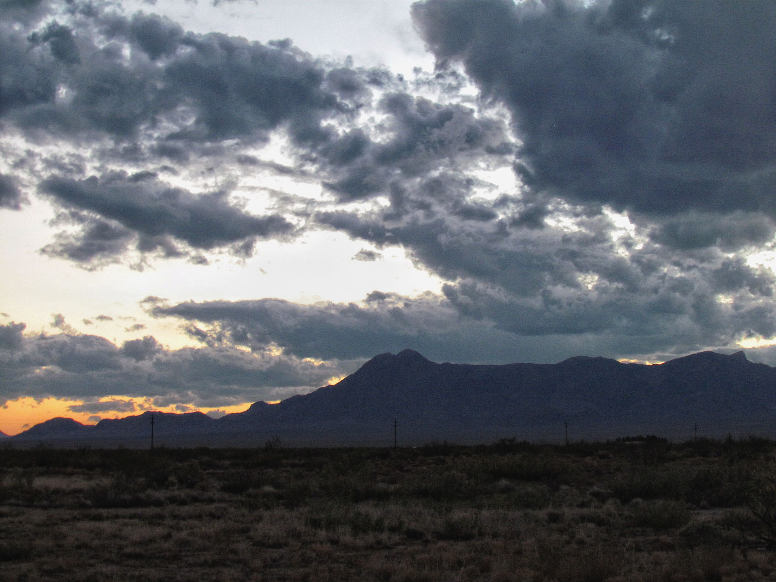 Storm Clouds coming over the mountain