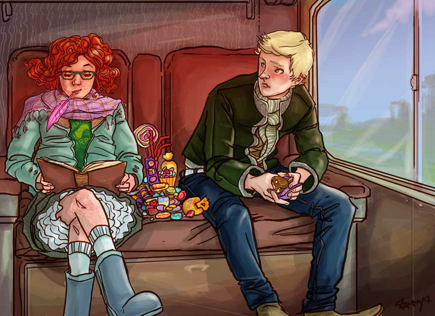 Rose Weasley and Scorpius Malfoy by lorainesammy