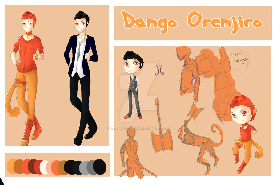 TMM OC - Dango Orenjiro by CaptainBatBrain on DeviantArt
