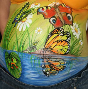 Bellypainting Teich