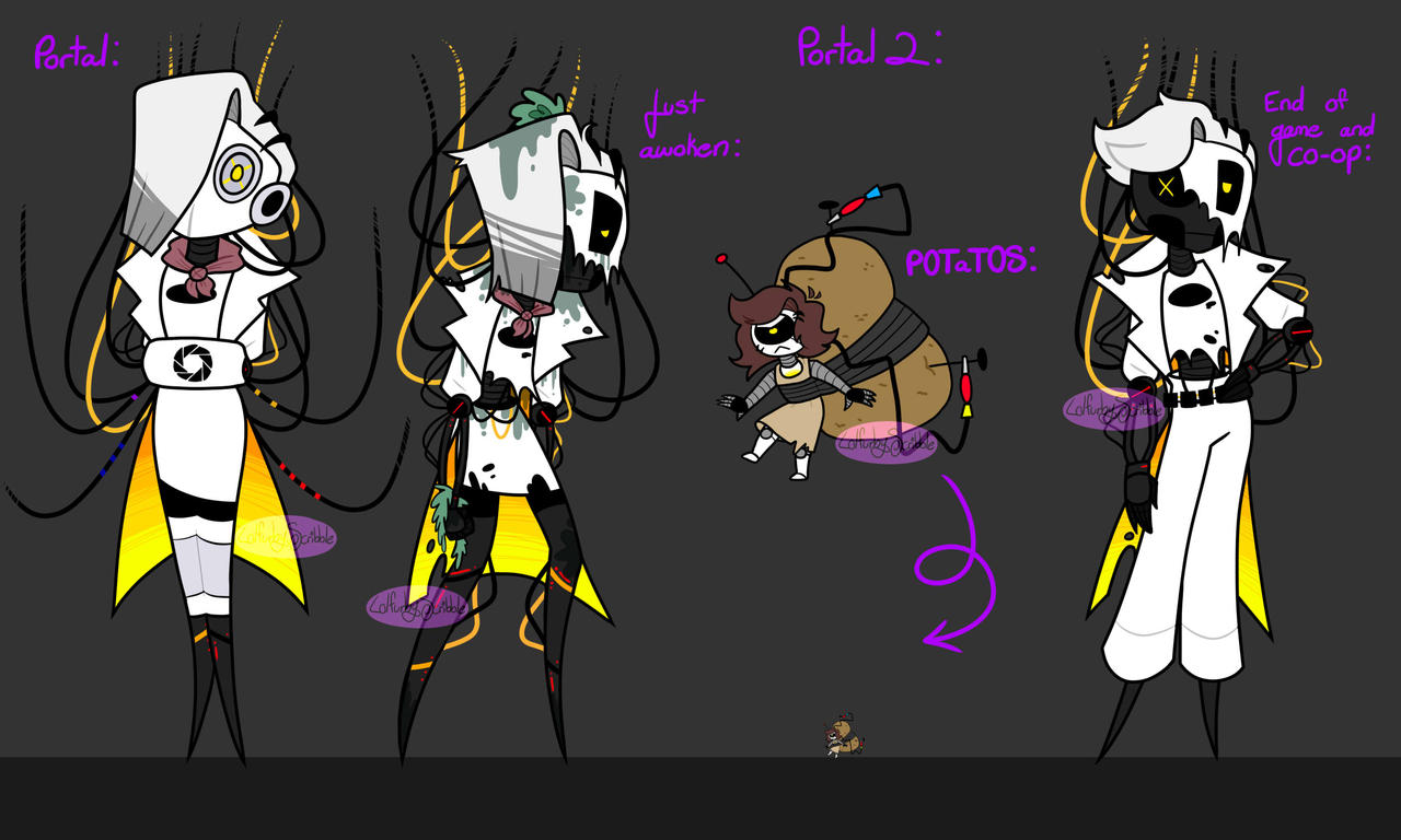 Portal 2: All Versions of GLaDOS by Lolfurbyscribble on DeviantArt