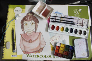 watercolor setup 12.30.12