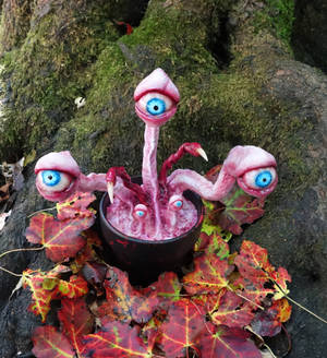 potted eyeballs custom sculpture 10/2016