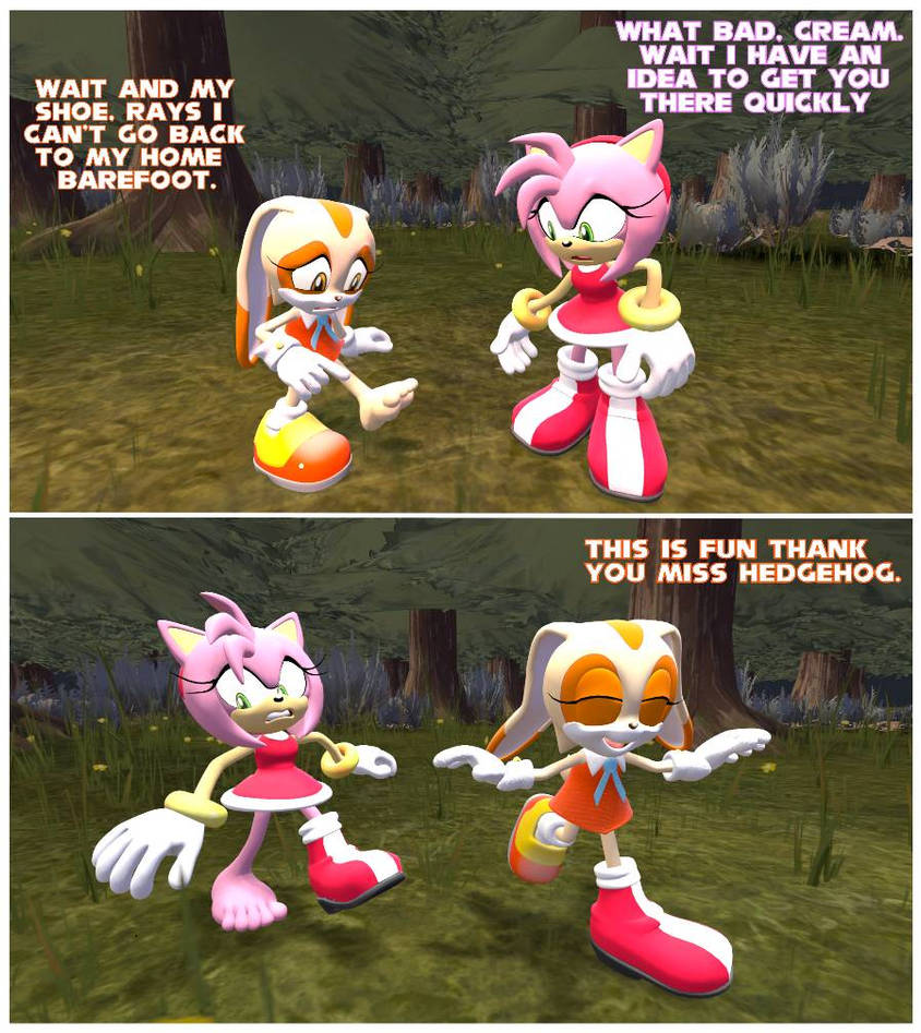 Cream Rabbit Stuck Cream The Rabbit Lost Shoe (comic) by PinkJojo2001 on DeviantArt