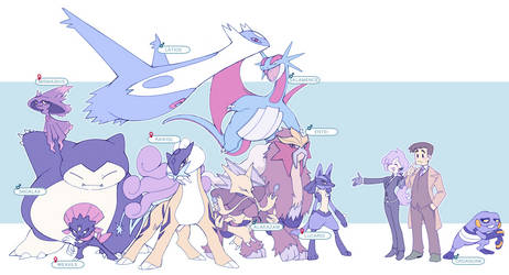 Anabel and Looker's Pokemon