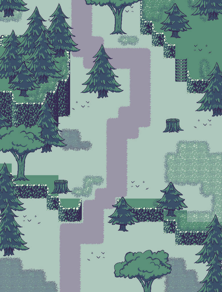 Forest Layout practice (Nov 1st, 2021) by Corvus2000Crow on DeviantArt