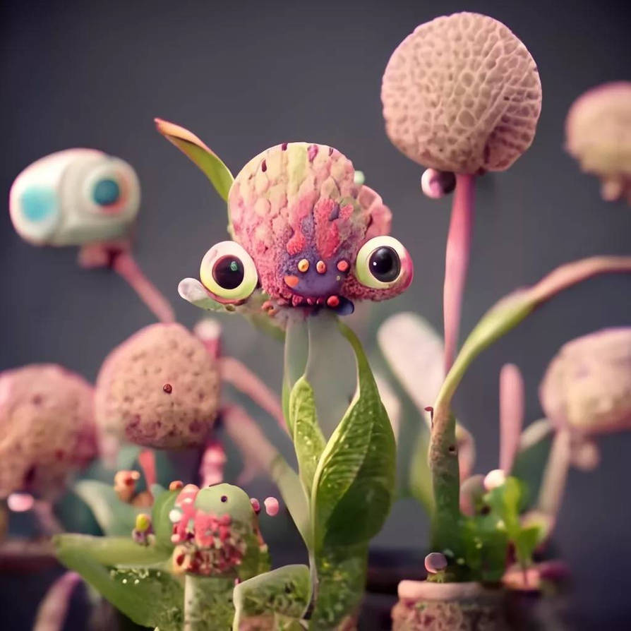 Anthropomorphized plant by Vitaniwild on DeviantArt