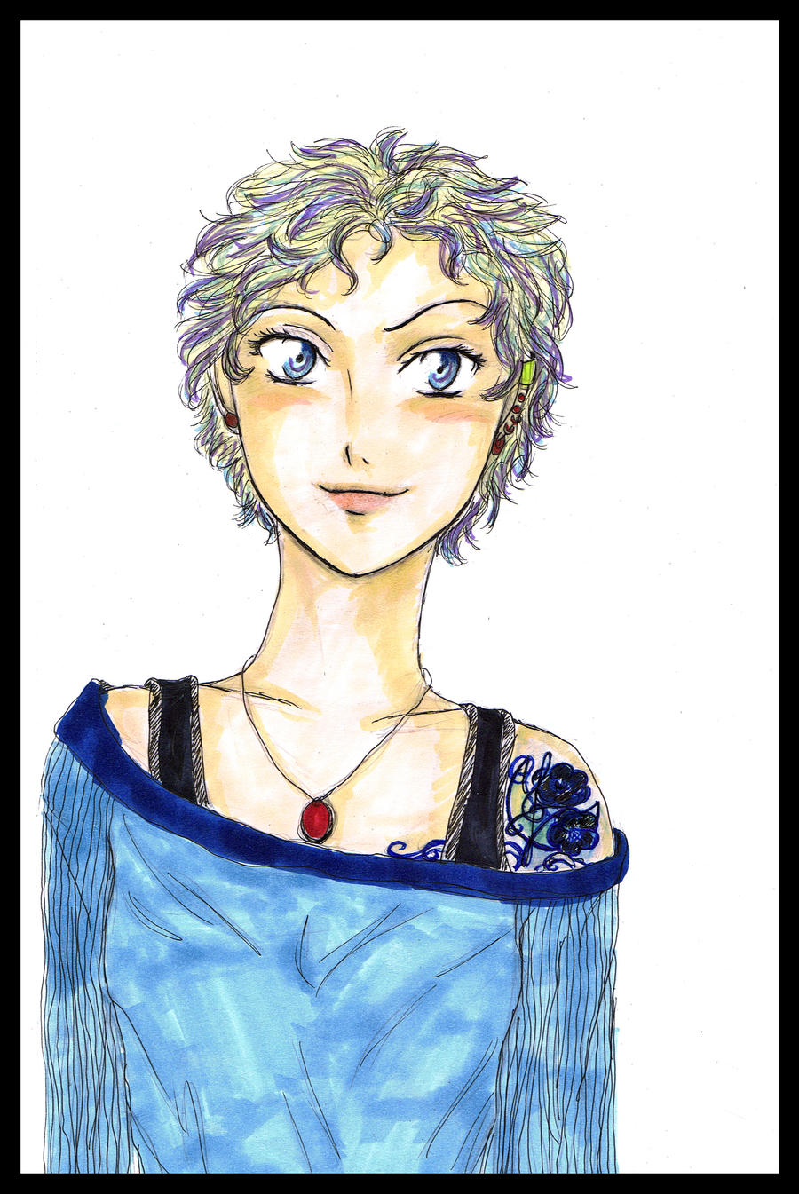 sam blue by biene0589 on DeviantArt