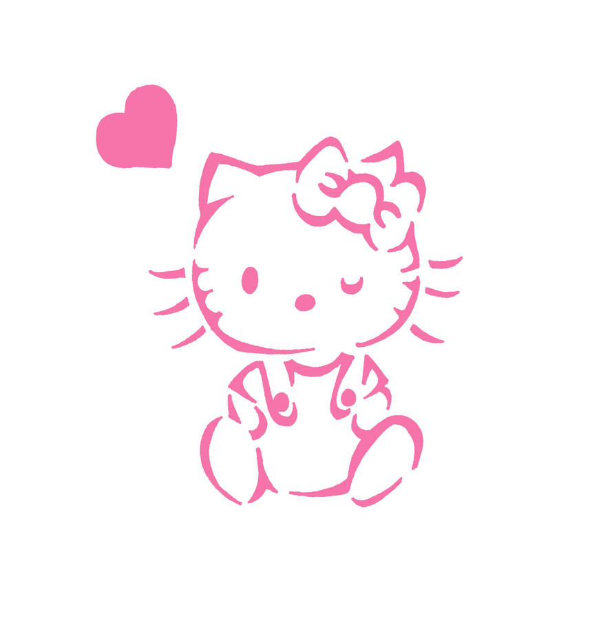 Hello Kitty Stencil By Vorpox411 On DeviantArt hello-kitty-stencil-by-vorpox411-on-deviantart