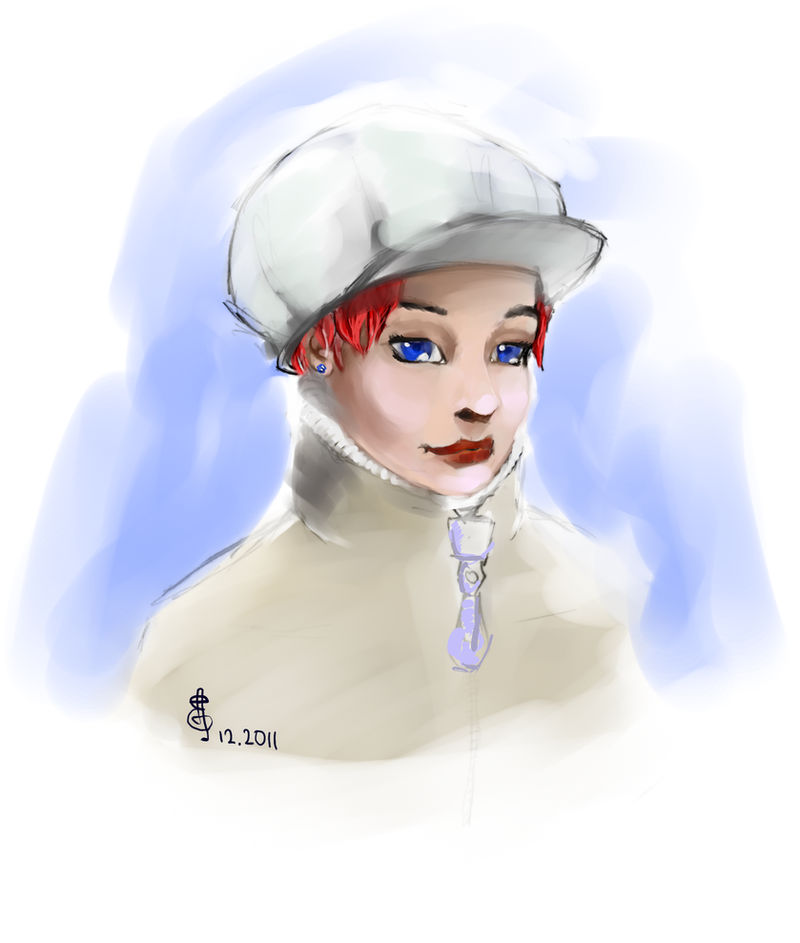girl_at_busstop by Grafyth