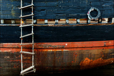 rope ladder and coil by LawrenceCornellPhoto