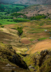 Looking down the pass