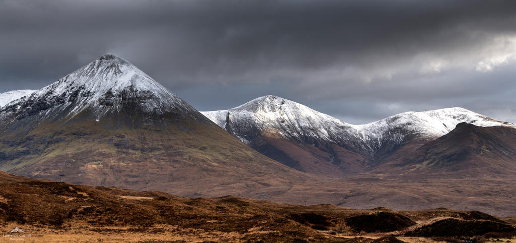 Snow dusted peaks. by LawrenceCornellPhoto