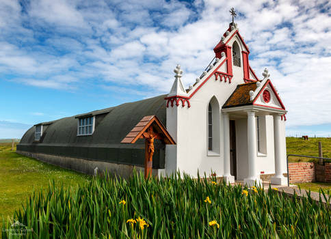 The Italian Chapel exterior.