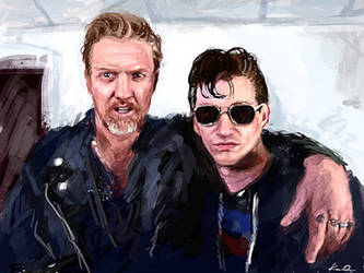 Josh Homme and Alex Turner