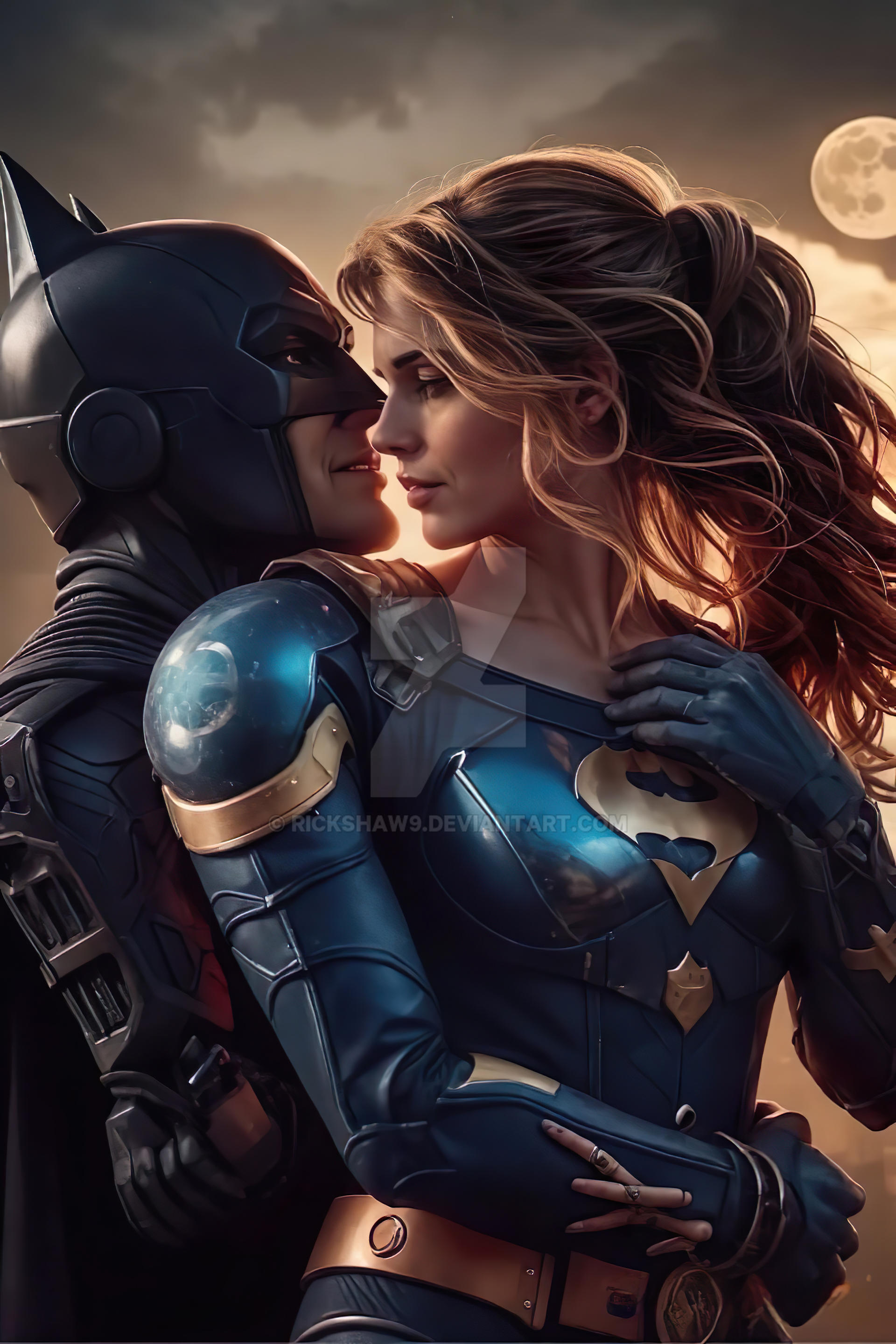 Batman and Supergirl by Rickshaw9 on DeviantArt