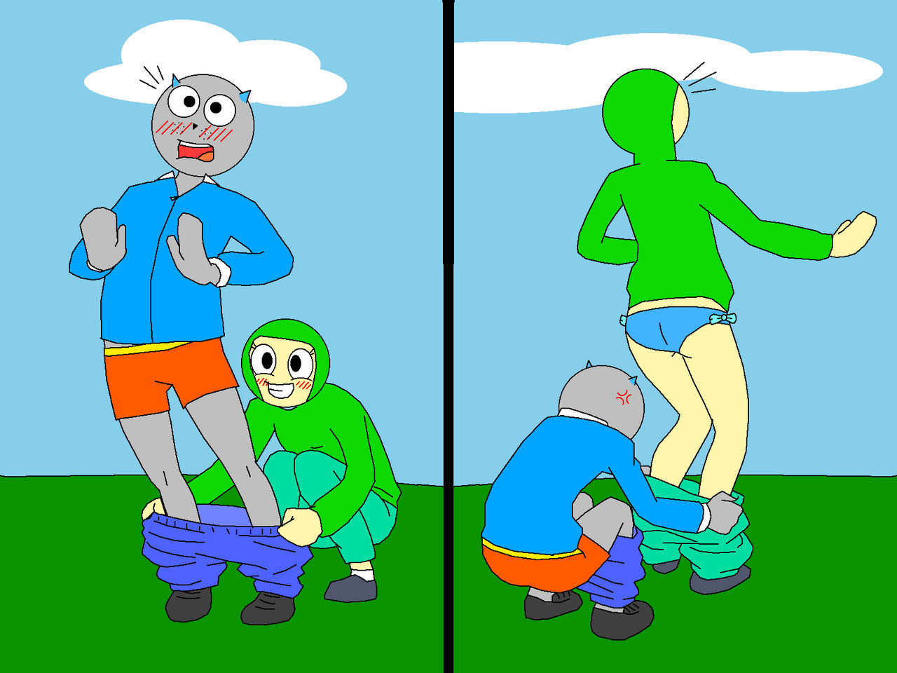 Pansing Fun Pantsing Fun by DelorianTardis on DeviantArt