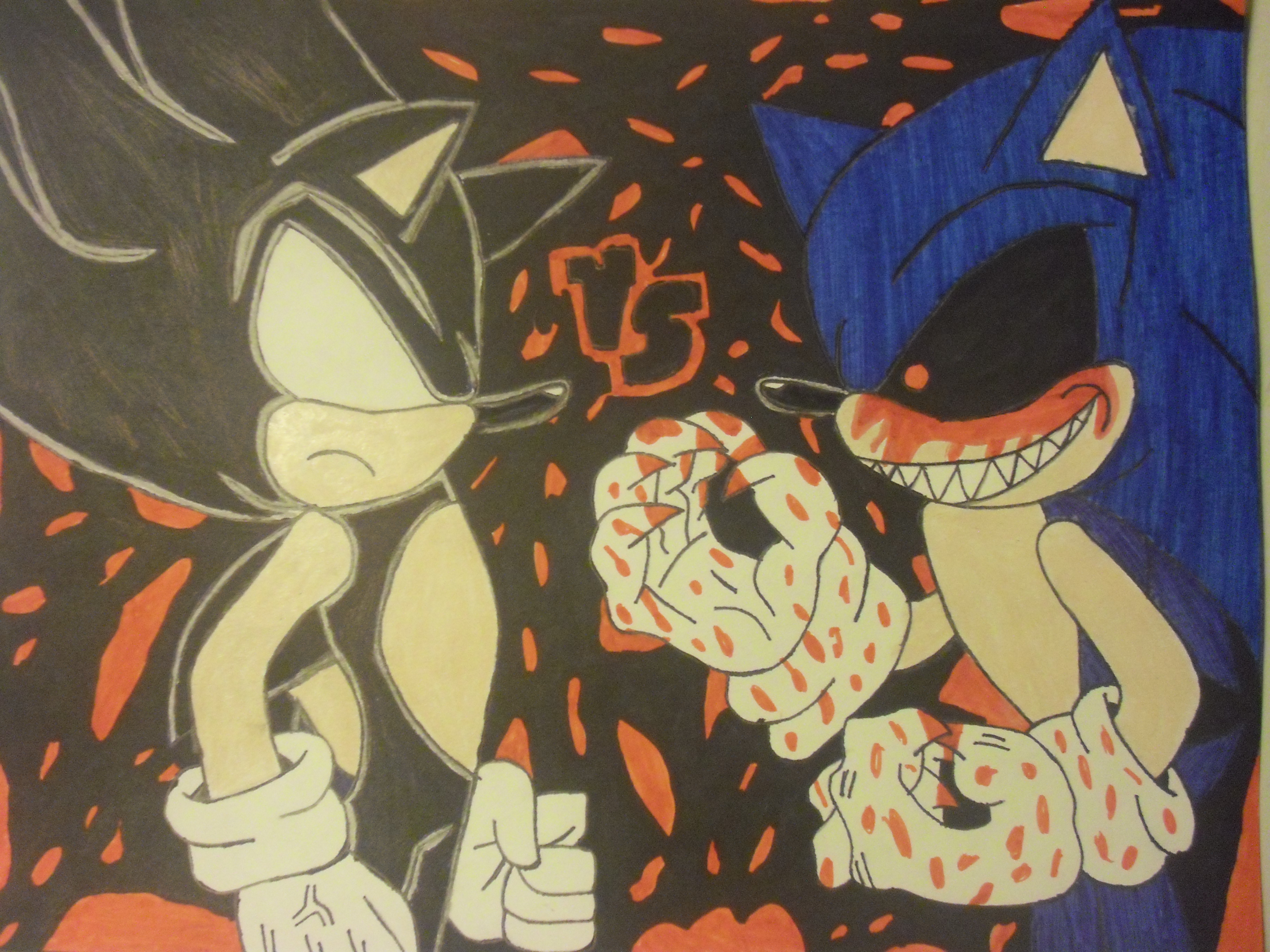 Quem vcs acham que ganham Dark super sonic ou Sonic.exe?