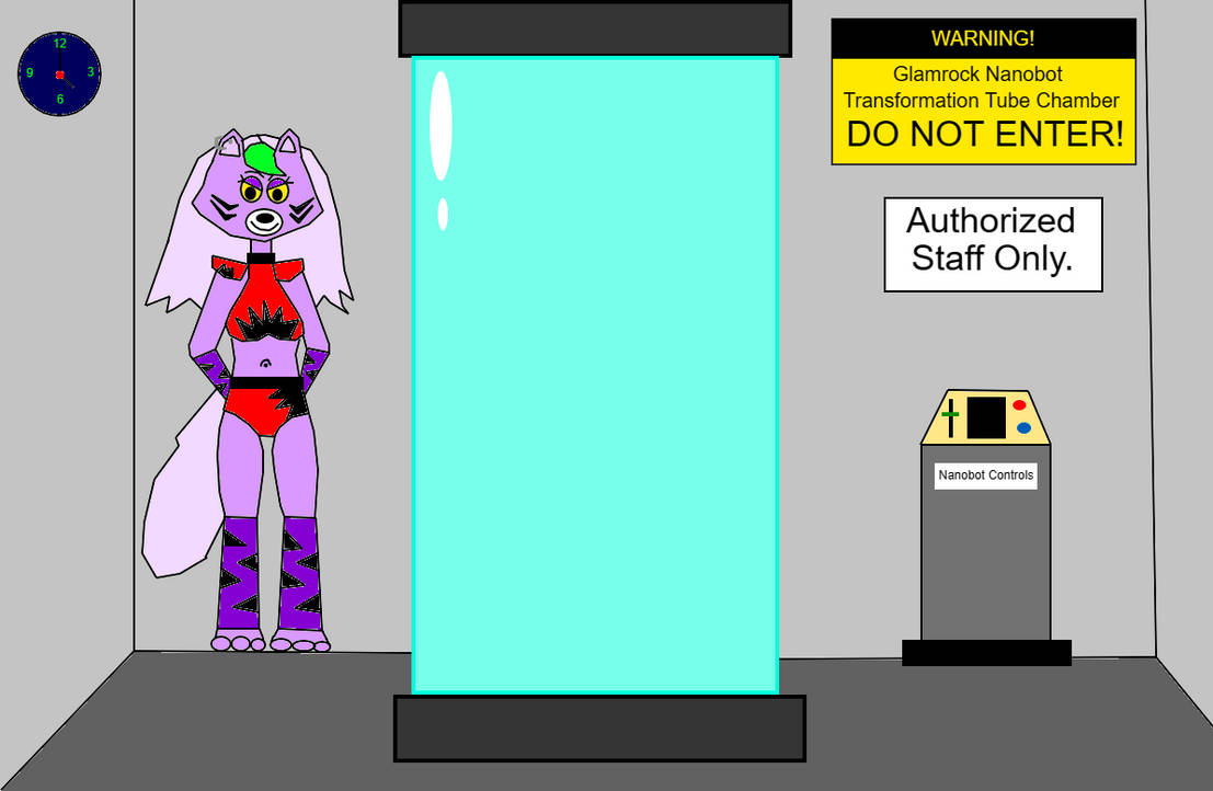 Fnaf Roxy Tg Roxy Transformation Tube Chamber by reedhollow on DeviantArt