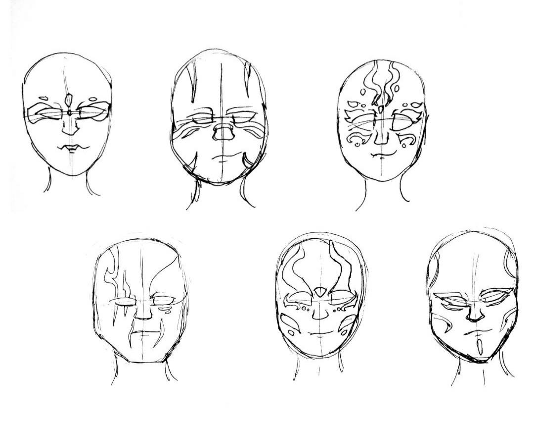 Togruta/Face Paint Patterns by PsionicSniper on DeviantArt
