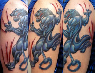 panther tattoo by michaelbrito