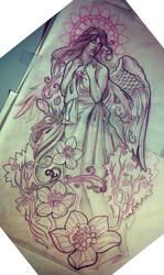 angel half-sleeve