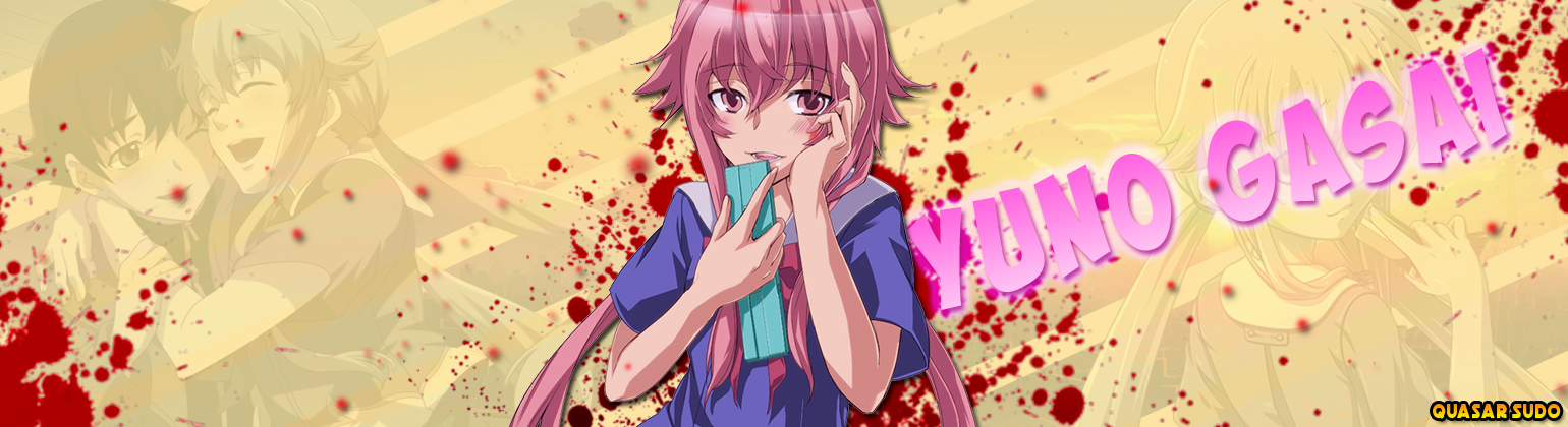 Poster Anime MIRAI NIKKI, Yuno Gasai (placa decorativa - MDF - 28X40cm)