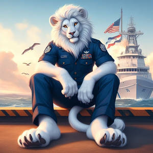 Coast Guard white lion: #11