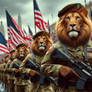 Group Shot: Army lions on parade