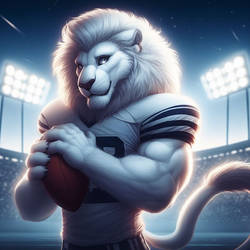 Football white lion: #5