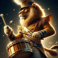 Golden lion drummer: #2