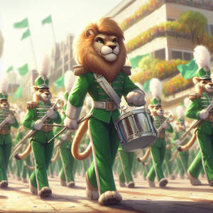 Group Shot: Lion marching band - #7