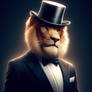 Lion in tuxedo: #2 (Top hat)