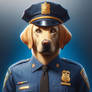 Police yellow labrador retriever: #2